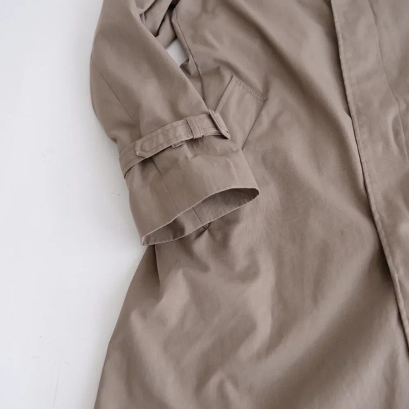 Tip Top Vintage Beige Trench Coat Henley Edition w/  Plaid Liner ~Beige ~Size 40 - Picture 10 of 14